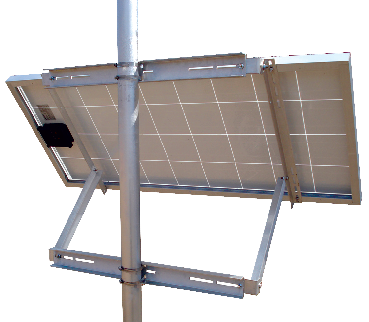 side of pole solar mount