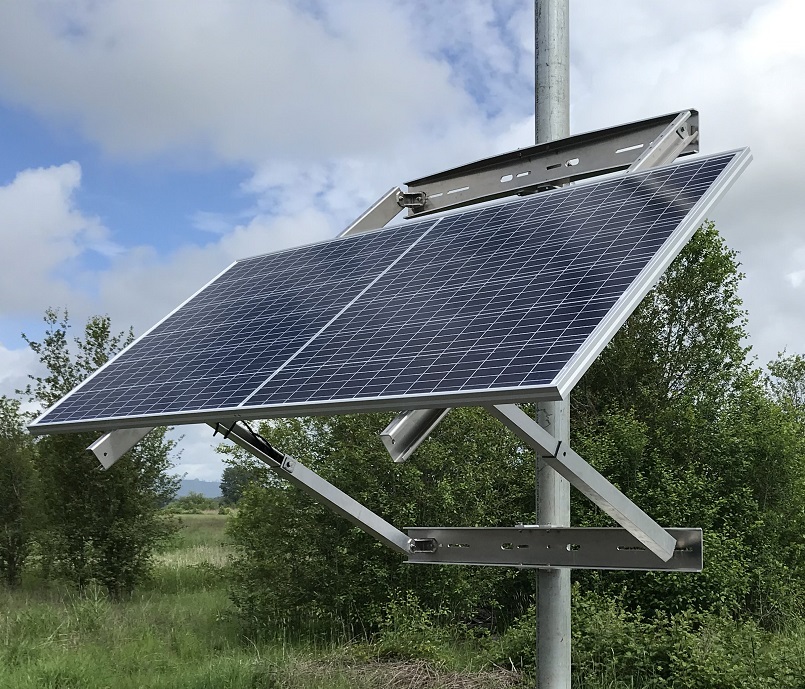 SunWize 1Module Large Format Side of Pole Mount SunWize Power