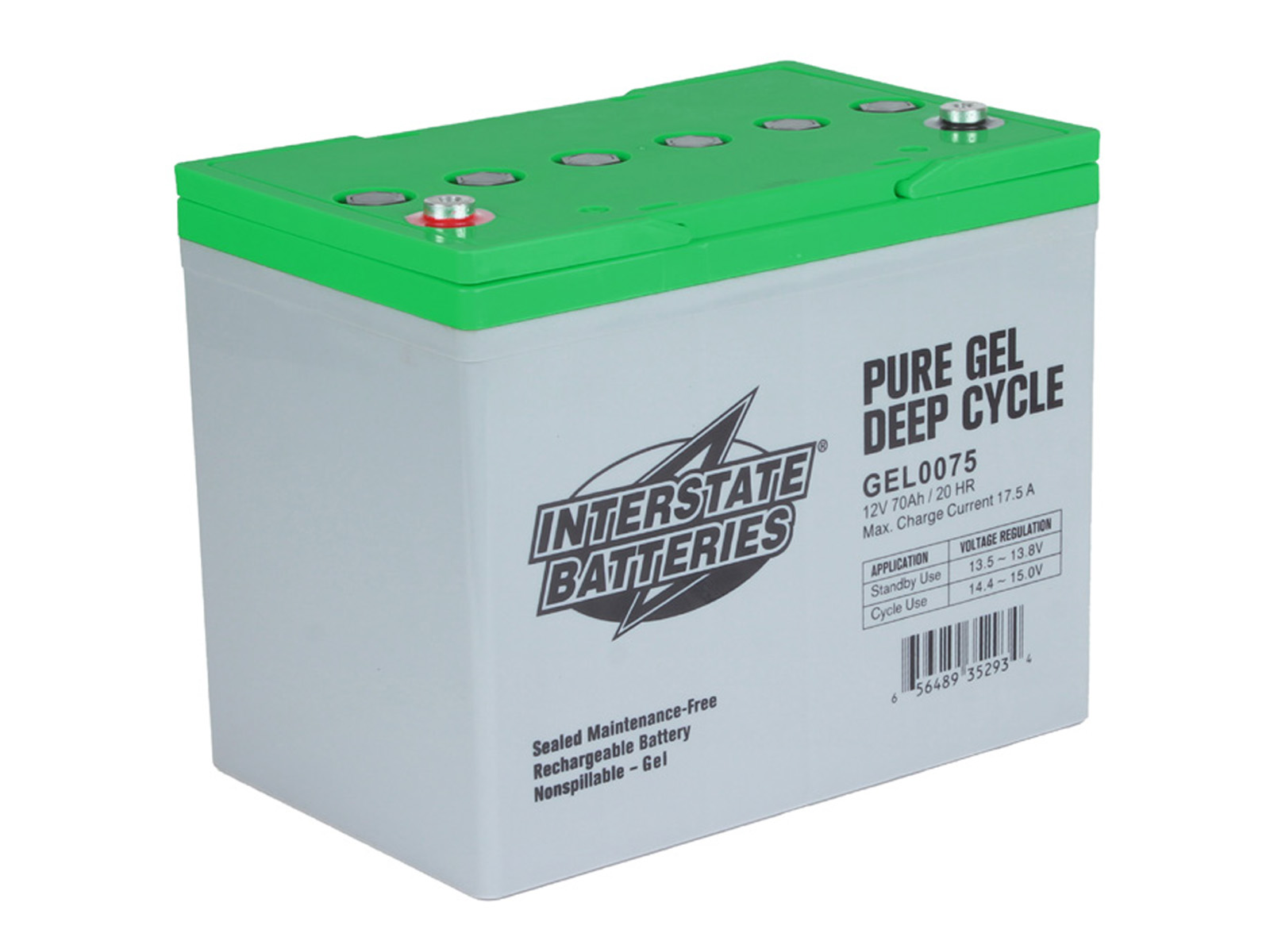 Gel0075 12v Gel Battery Interstate Sunwize Power And Battery