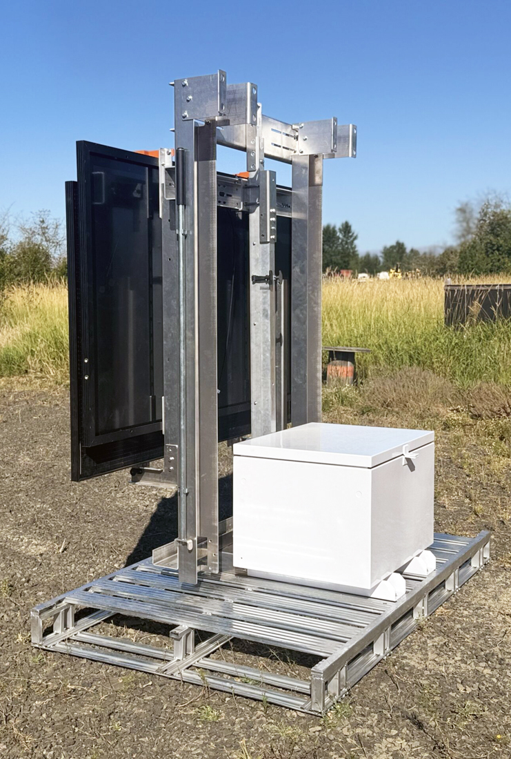 Rapid deploy folding solar platform