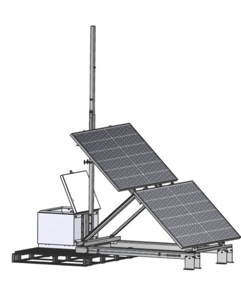 Rapid deploy folding solar platform